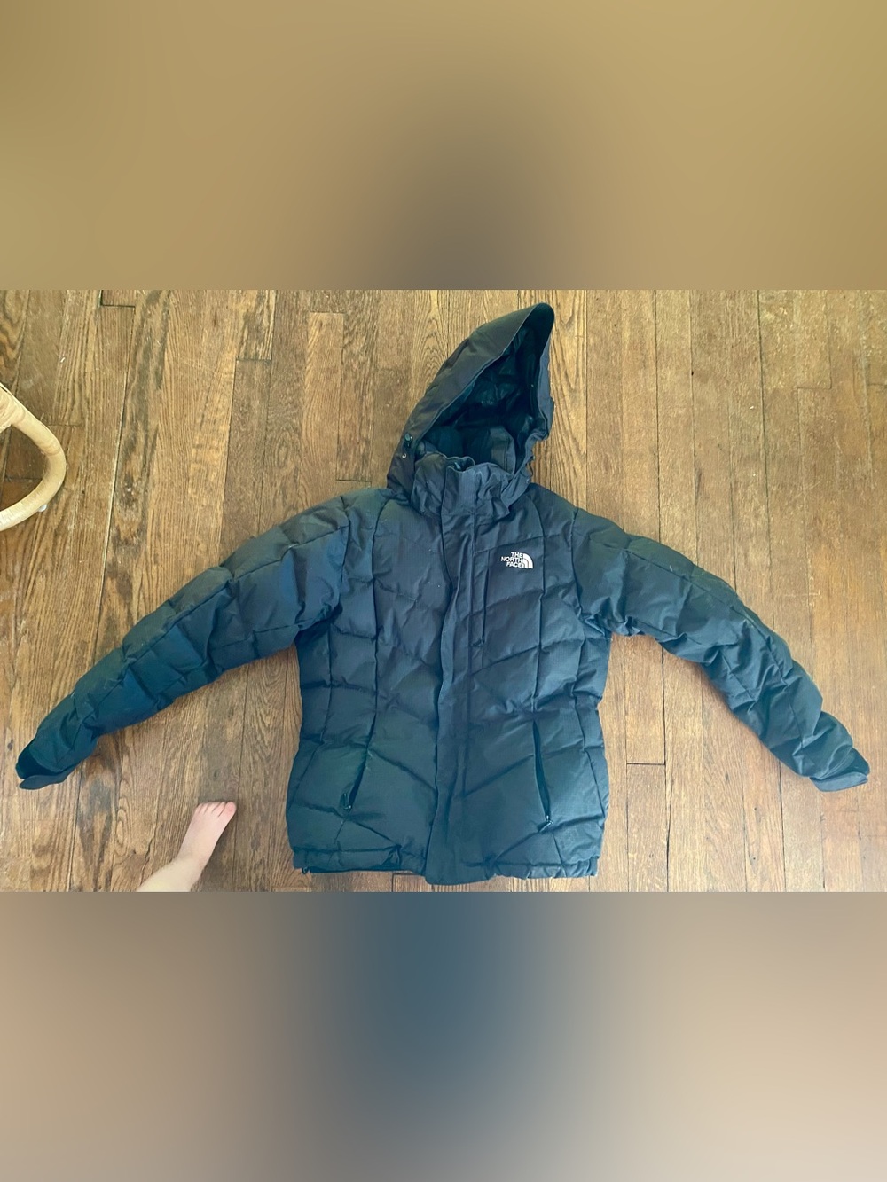 The North Face Black Hooded Women's Puffer Jacket